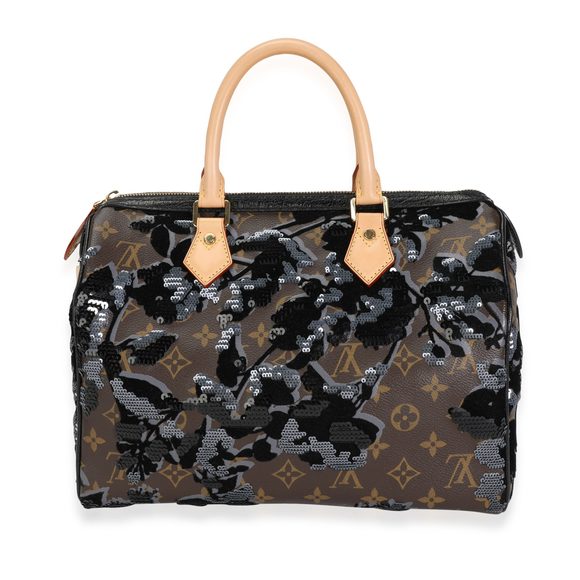 Louis Vuitton Monogram Canvas Fleur de Jais Sequins Speedy 30 - Picture 1 of 7